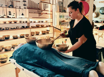 Massage sonore aux Bols Tibétains à domicile 